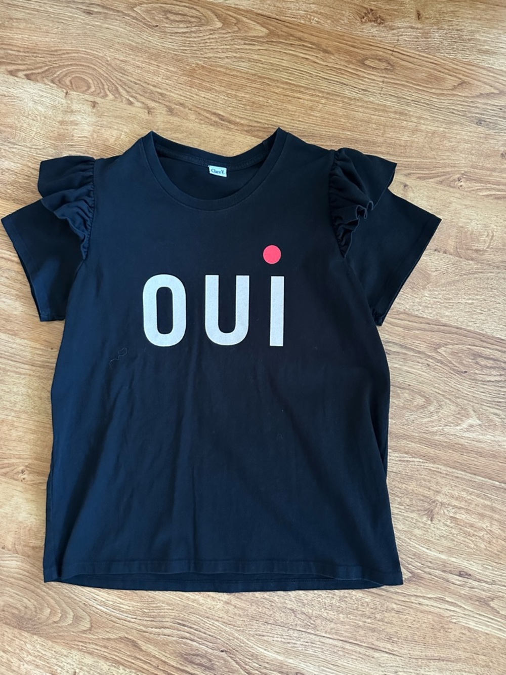 Clare V Black Top OUI  Size M